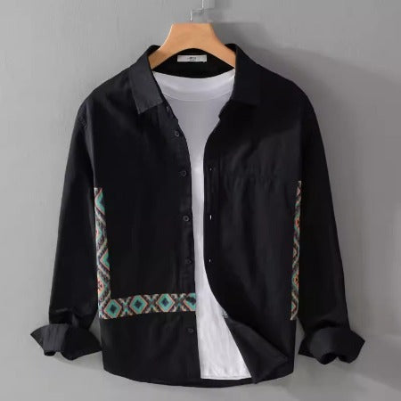 Importé - Chemise Pur Coton Homme Décontractée Manche Longue