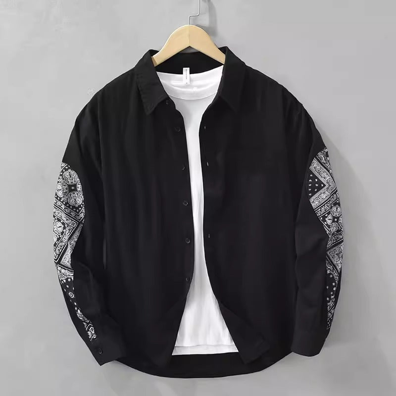 Importé - Chemise Pur Coton Homme Tendance Manches Longues