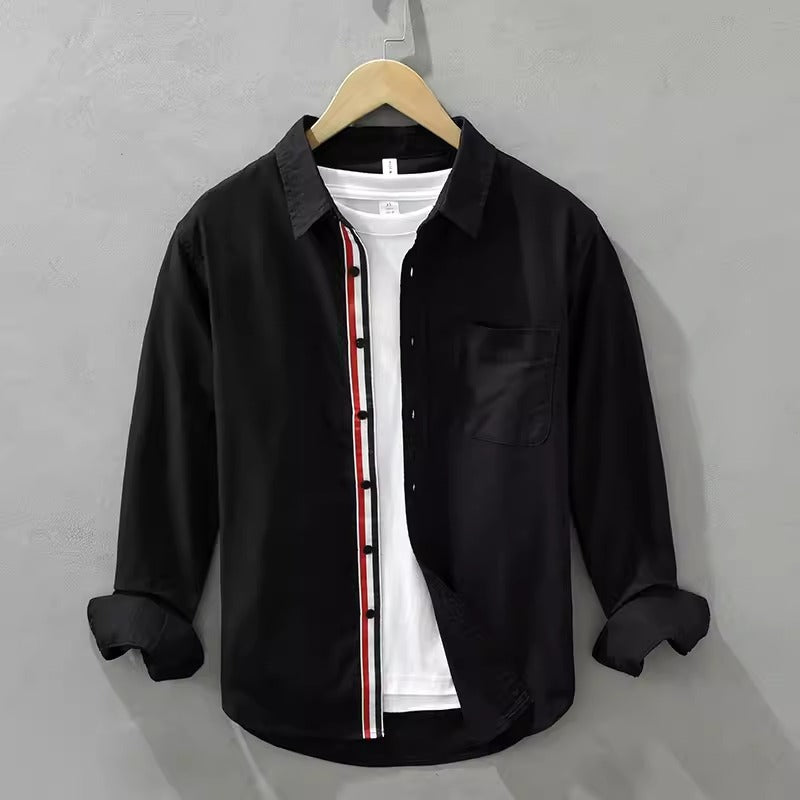 Importé - Chemise Oxford Pur Coton Homme Manches Longues