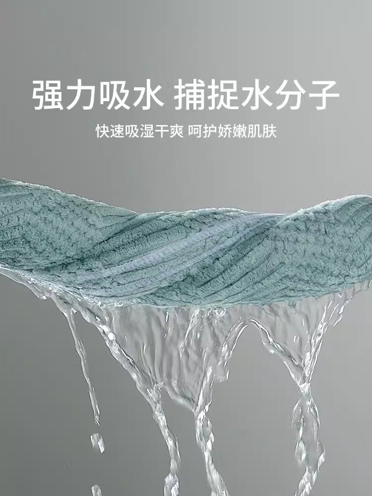 Importé - Lot de 2 Serviettes De Bain Ultra Douces Absorbantes à Séchage Rapide