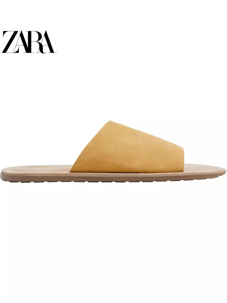 Importé - ZARA NEW - Chaussure Homme Sandales 100℅ Cuir Daim