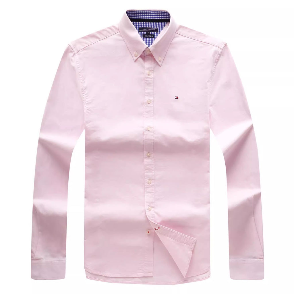 Importé - Tommy Chemise Oxford Pur Coton Homme Manches Longues