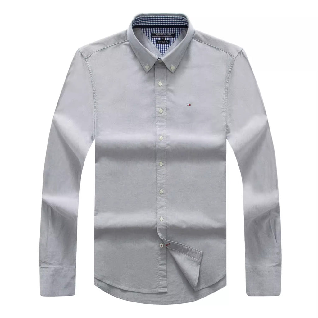 Importé - Tommy Chemise Oxford Pur Coton Homme Manches Longues