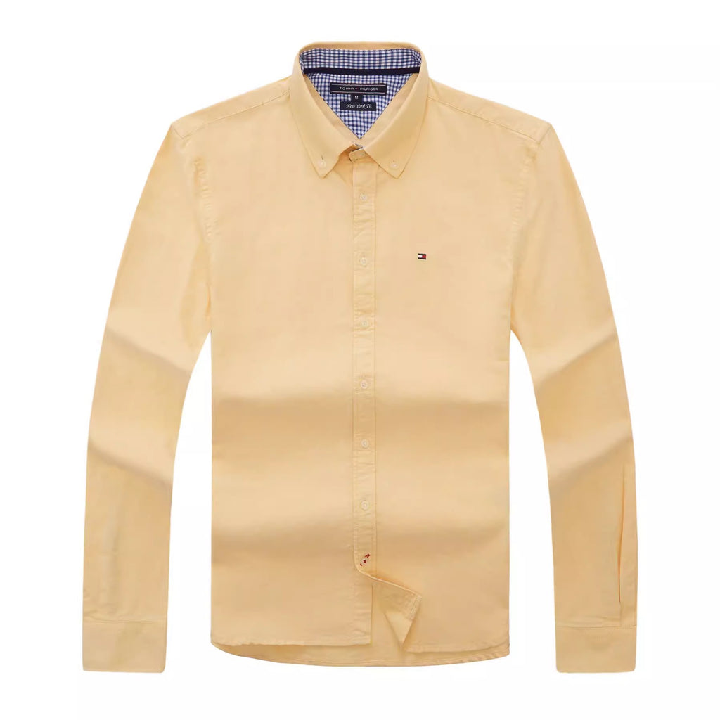 Importé - Tommy Chemise Oxford Pur Coton Homme Manches Longues