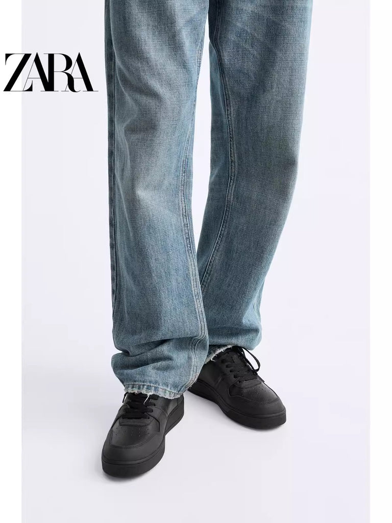 Importé  - ZARA NEW - Chaussure Homme Baskets Rétro Décontractées -Noir