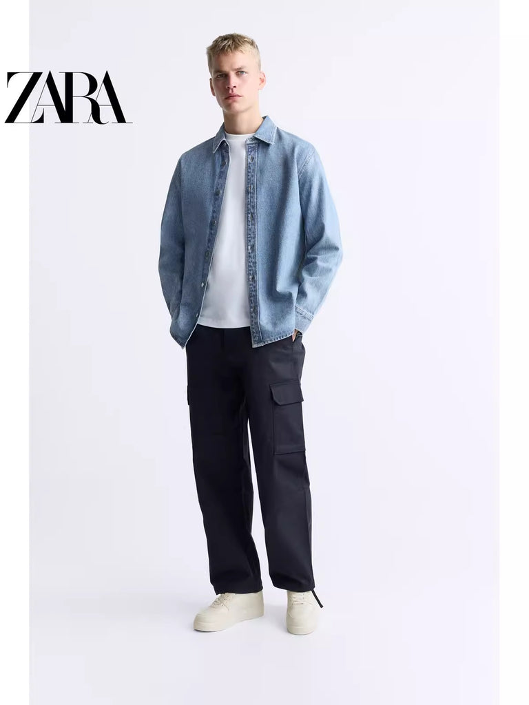 Importé  - ZARA NEW - Chaussure Homme Baskets Rétro Décontractées - Blanc