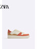 Importé - ZARA NEW - Chaussure Homme Sport Baskets Rétro - Orange