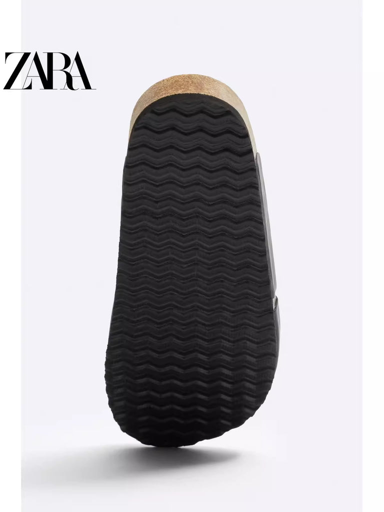 Importé - ZARA NEW - Sandales Homme A Lanières Légères  - Noir