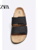 Importé - ZARA NEW - Sandales Homme A Lanières Légères  - Noir