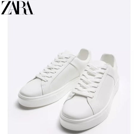 Importé  - ZARA NEW - Chaussure Homme Sport Baskets Basse Tendance - Blanc