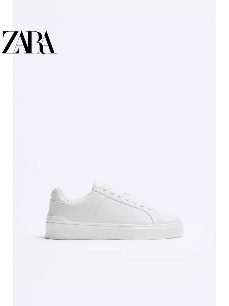 Importé  - ZARA NEW - Chaussure Homme Sport Baskets Basse Tendance - Blanc