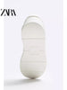 Importé  - ZARA NEW - Chaussure Homme Sport Baskets Style Rétro - Blanc
