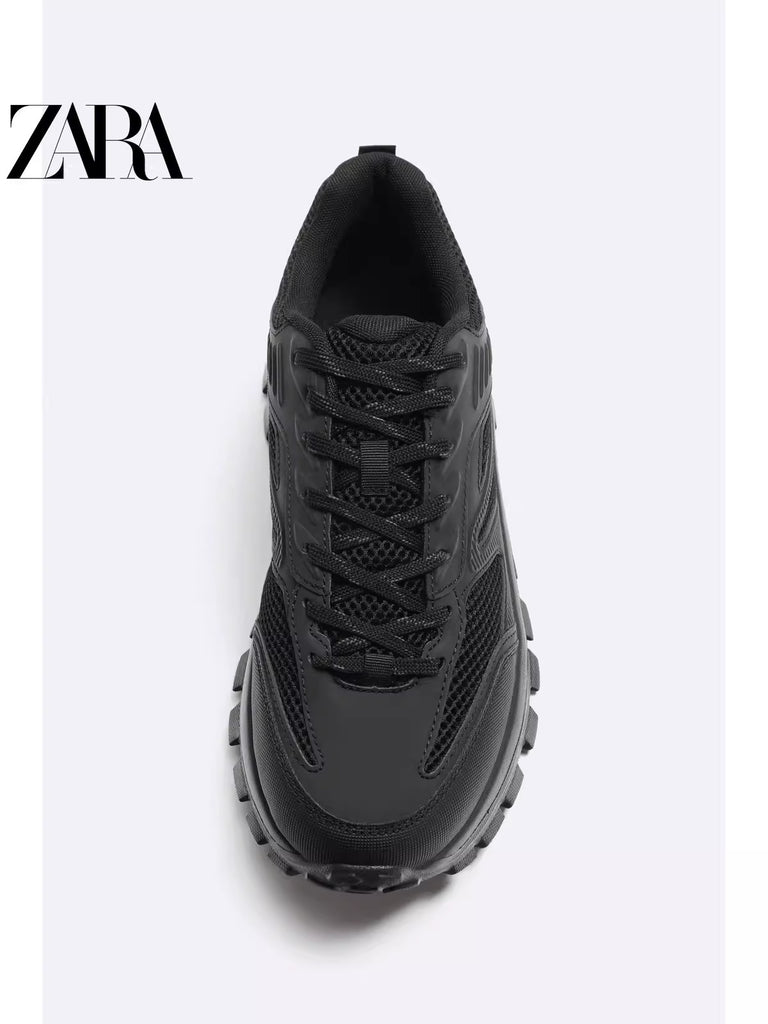 Importé  - ZARA NEW - Chaussure Homme Sport Baskets Tendance - Noir