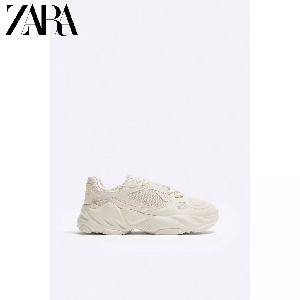 Importé  - ZARA NEW - Chaussure Homme Sport Baskets - Blanc Cassé