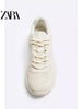 Importé  - ZARA NEW - Chaussure Homme Sport Baskets - Blanc Cassé