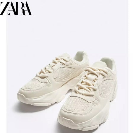 Importé  - ZARA NEW - Chaussure Homme Sport Baskets - Blanc Cassé