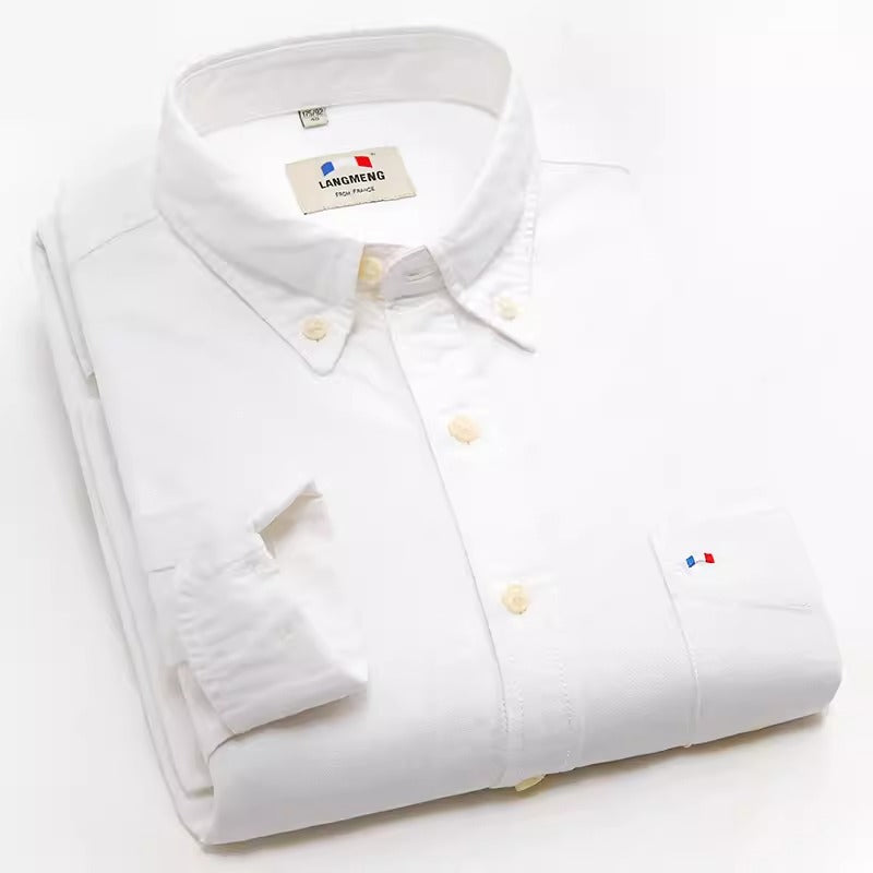 Importé - Chemise Homme Pur Coton Décontractée Manches Longues