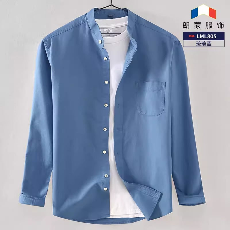 Importé - Chemise Homme Pur Coton Décontractée Manches Longues