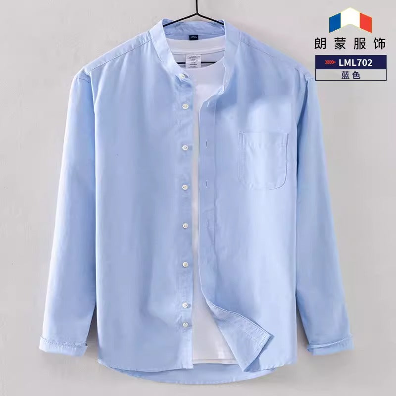 Importé - Chemise Homme Pur Coton Décontractée Manches Longues