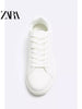 Importé  - ZARA NEW - Chaussure Homme Sport Baskets Rétro Décontractées - Blanc