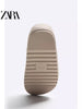 Importé - ZARA NEW - Sandales Homme Légères En Cuir Daim PU - Gris