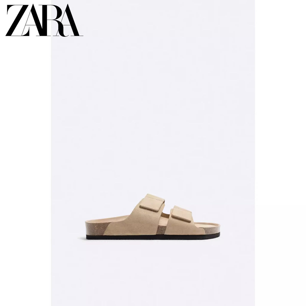 Importé - ZARA NEW - Sandales Homme Légères En Cuir PU