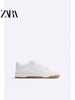 Importé - ZARA NEW - Chaussure Homme Sport Baskets Rétro Bi-Matière - Blanc