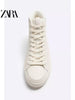 Importé  - ZARA NEW - Chaussure Homme Sport Baskets Montantes  - Blanc