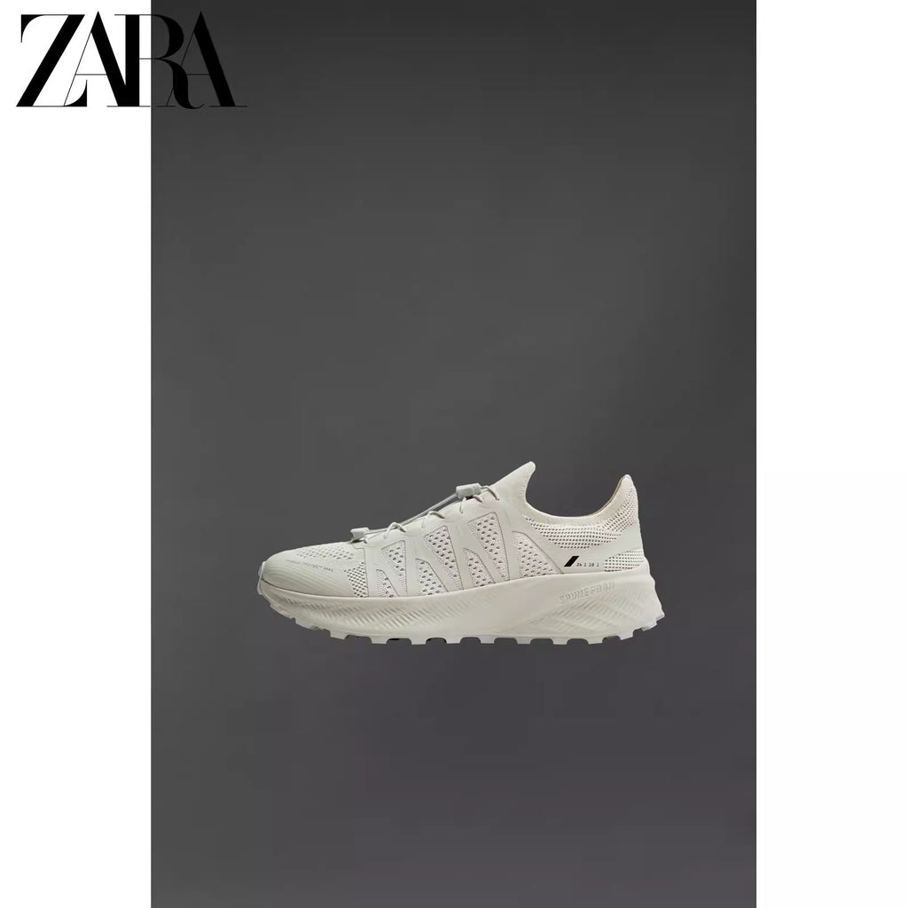 Importé  - ZARA NEW - Chaussure Homme Sport Baskets Tricotées - Blanc