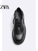 Importé - ZARA NEW - Chaussure Homme Britannique Confortables En Cuir - Noir