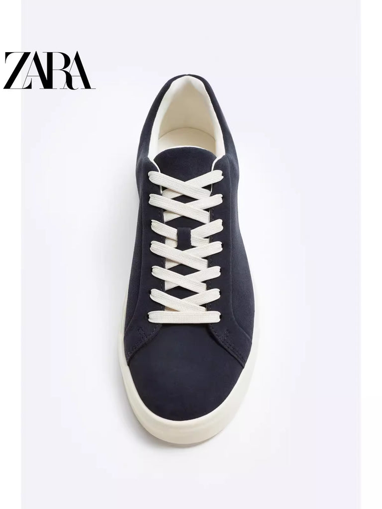 Importé  - ZARA NEW - Chaussure Homme Sport Loisirs En Cuir PU - Noir