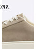 Importé  - ZARA NEW - Chaussure Homme Sport Loisirs En Cuir PU - Beige