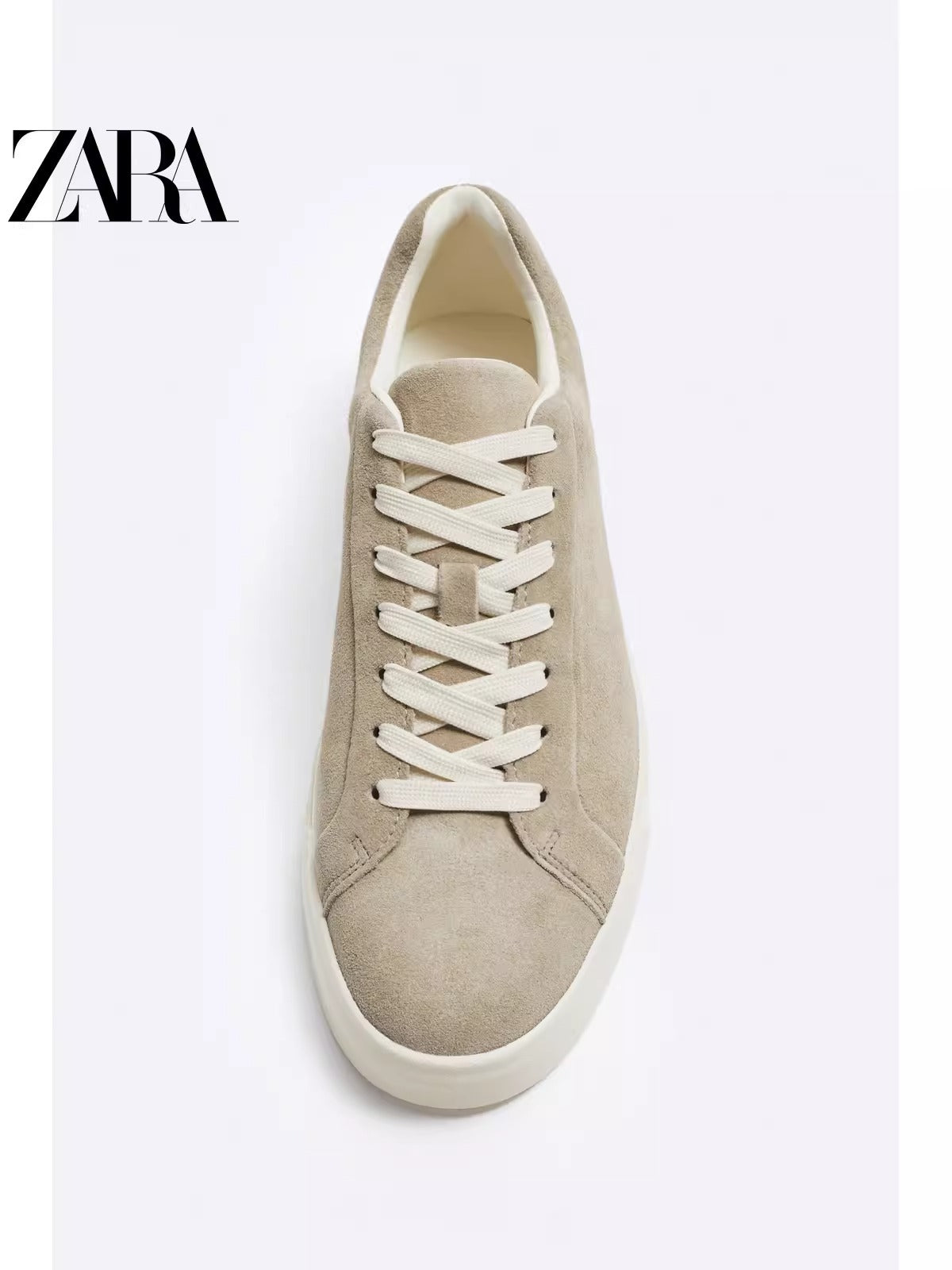 Importé - ZARA NEW - Chaussure Homme Sport Loisirs En Cuir PU - Beige