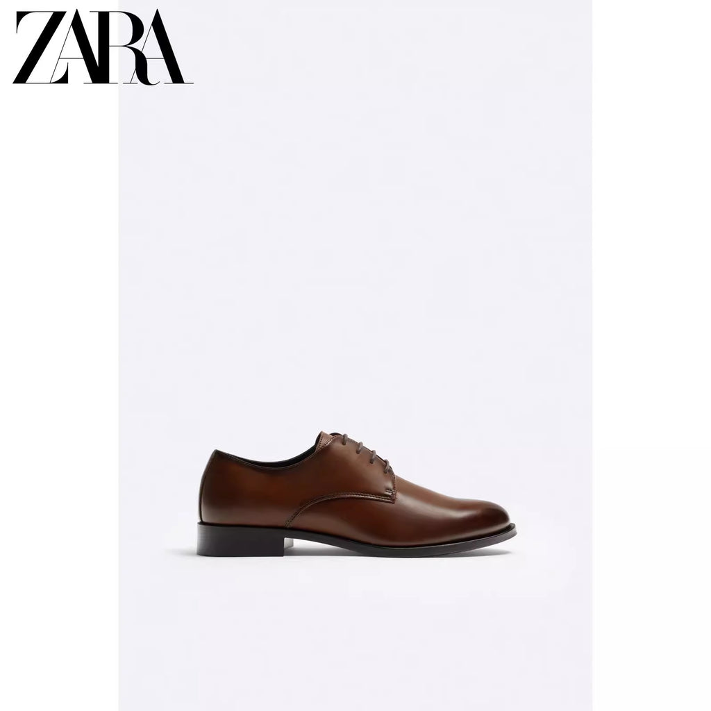 Importé - ZARA NEW - Chaussure Homme Britannique Classiques  En Cuir PU - Brun