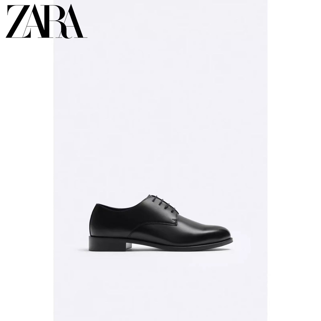 Importé - ZARA NEW - Chaussure Homme Britannique Classiques  En Cuir PU - Noir