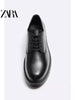 Importé - ZARA NEW - Chaussure Homme Britannique Décontractées En Cuir PU - Noir