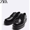 Importé - ZARA NEW - Chaussure Homme Britannique Décontractées En Cuir PU - Noir