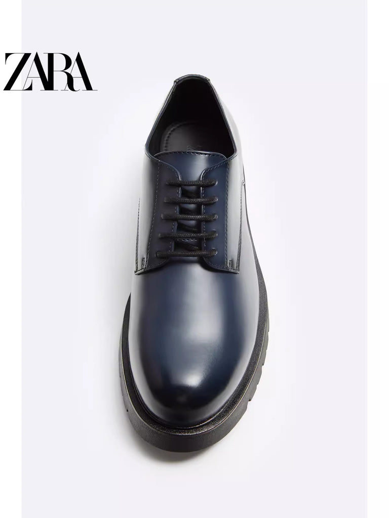 Importé - ZARA NEW - Chaussure Homme Britannique En Cuir PU
