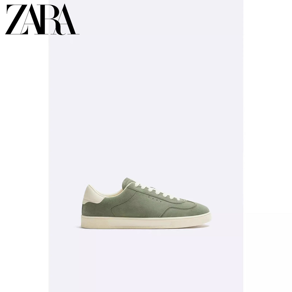 Importé  - ZARA NEW - Chaussure Homme Sport baskets En Daim - Vert