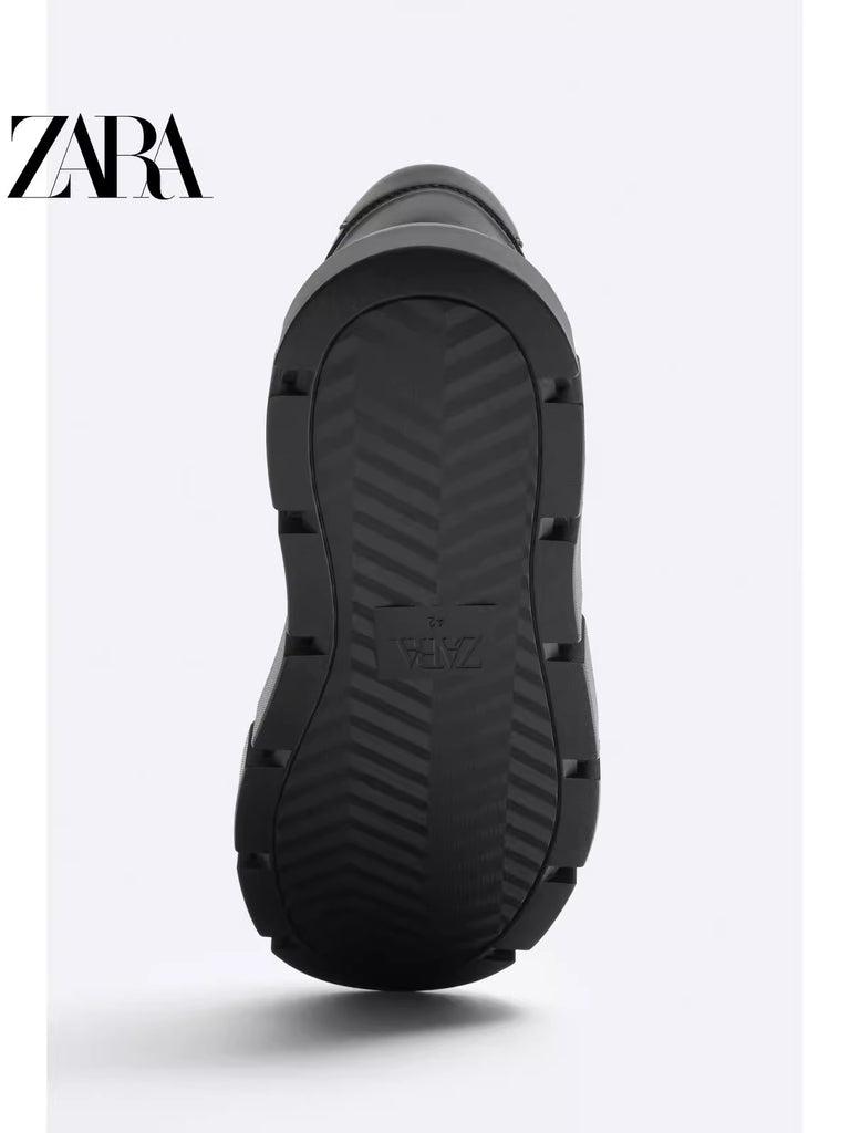Importé  - ZARA NEW - Chaussure Homme Sport Baskets Style Rétro - Noir