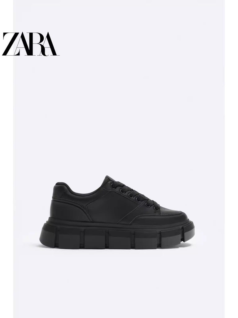 Importé  - ZARA NEW - Chaussure Homme Sport Baskets Style Rétro - Noir