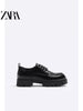 Importé - ZARA NEW - Chaussure Homme Britannique Décontractées En Cuir PU - Noir