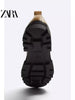 Importé - ZARA NEW - Chaussure Homme Britannique Décontractées En Cuir PU - Bleu Mer