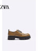 Importé - ZARA NEW - Chaussure Homme Britannique Décontractées En Cuir PU - Bleu Mer