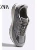 Importé  - ZARA NEW - Chaussure Homme Sport baskets Rétro Jogging - Gris