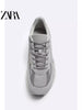 Importé  - ZARA NEW - Chaussure Homme Sport baskets Rétro Jogging - Gris