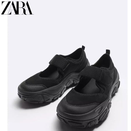 Importé - ZARA NEW - Chaussure Homme Sport Baskets Ouvert - Noir