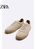 Importé - ZARA NEW - Chaussure Homme Sport Baskets En Daim - Beige