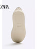 Importé - ZARA NEW - Chaussure Homme Sport Baladeuse Rétro A Lacets En Daim - Beige
