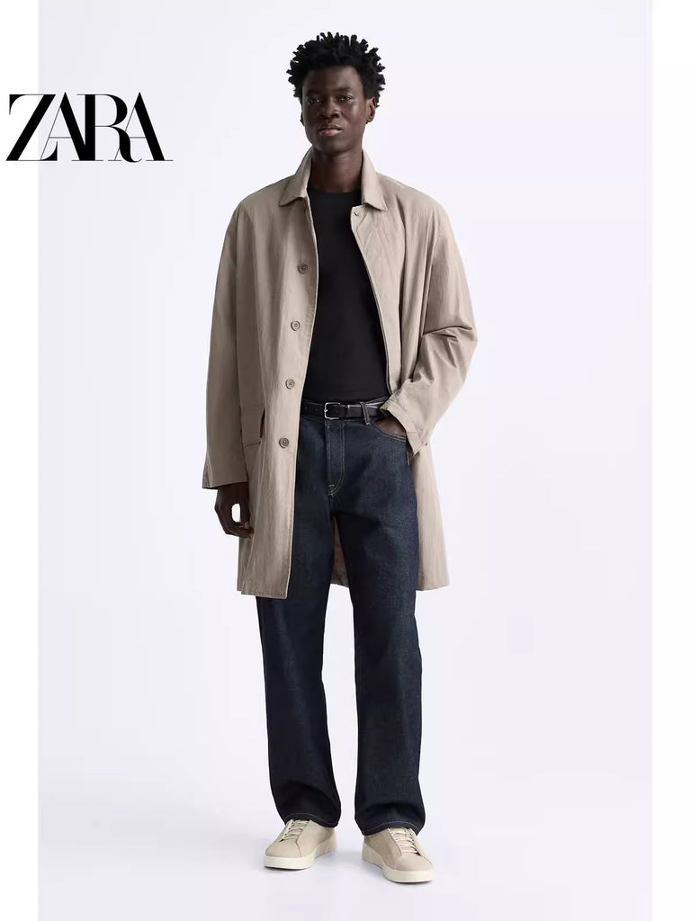 Importé - ZARA NEW - Chaussure Homme Sport Baskets Décontractées En Daim - Beige